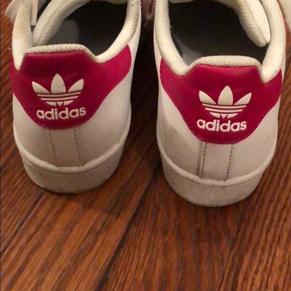 Adidas pink Superstar sneakers, 4.5 (6/6.5) - Picture 4 of 5